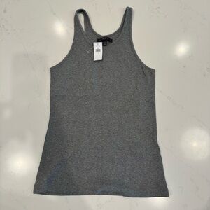 Banana Republic Ribbed Tank Top Grey Small